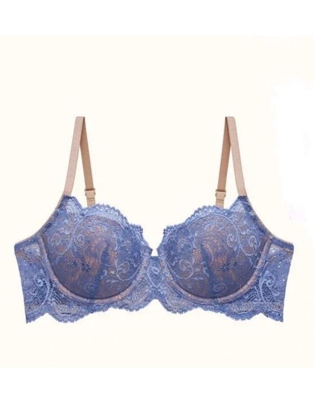 ThirdLove 24/7 Memory Foam Lace Balconette Bra in Periwinkle